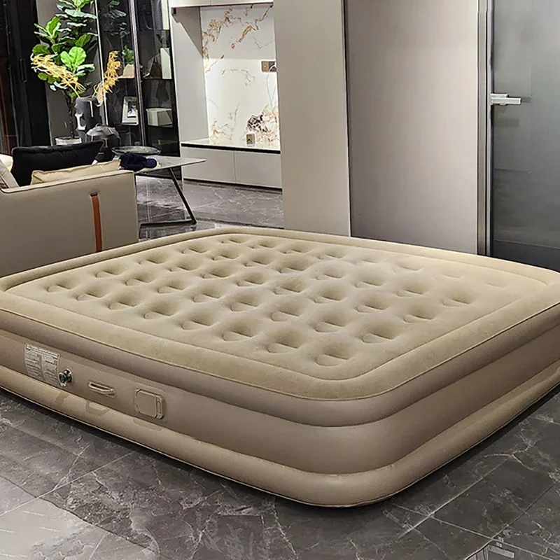 Interior Inflatable Mattress Glamping Mats PVC 2 Person Camping Bed Mat Built-in Pump Thicken Mat