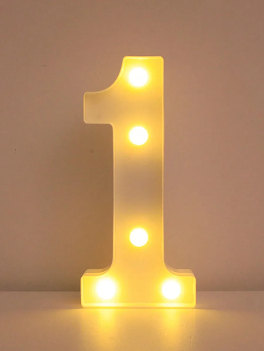 ตัวเลือกสินค้า ตัวอักษร LED ตกแต่งบ้าน 21.8 ซม.