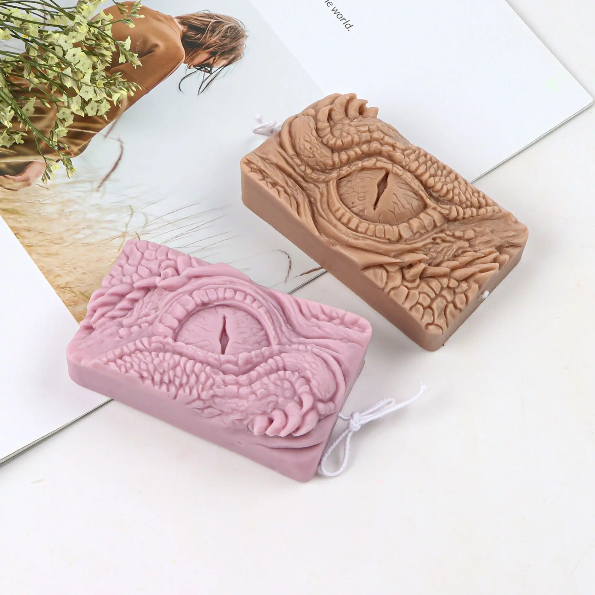 Dragon Eye Pattern Soap Silicone Mold Crafts Party Dessert Cake Baking Mold Clay Plaster DIY Decorating Art Crafts