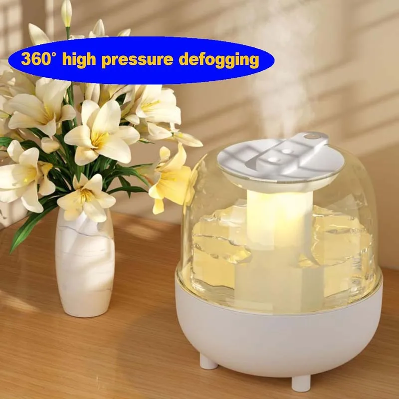 Humidifiers Double Ultrasonic Large Capacity Quiet Aromatherapy Desktop Cool Mist Humidifier Refer To Home Bedroom And Office