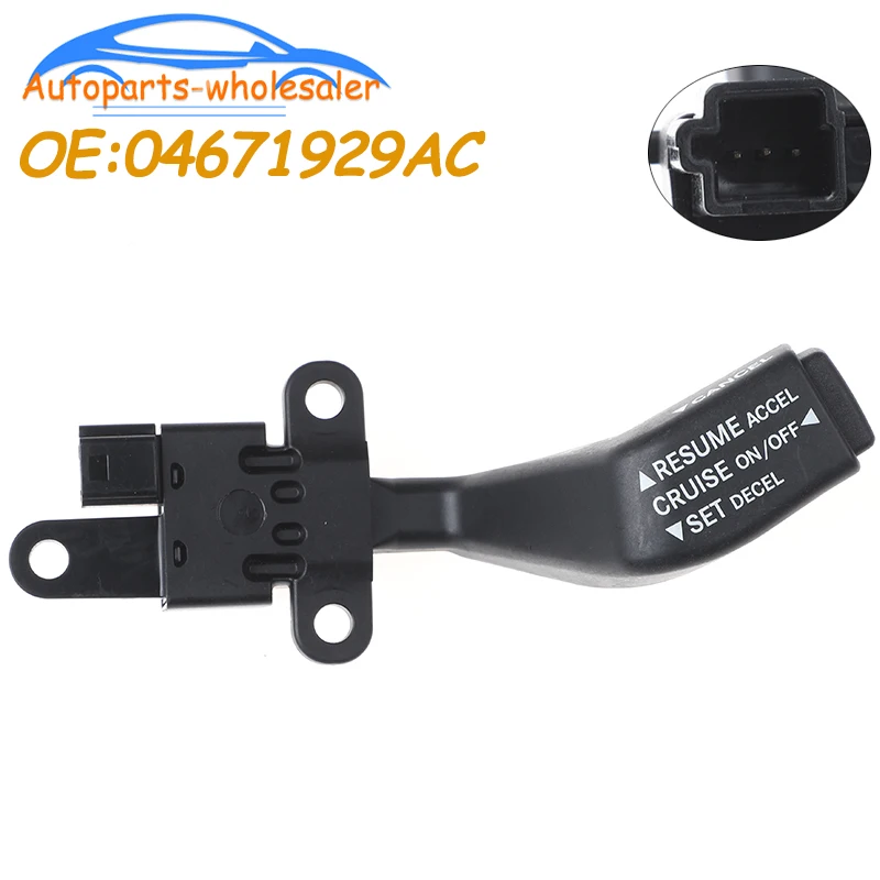 Car Accessories New Steering Wheel Speed Cruise Control Switch 04671929AC 4671929AE Fit For 2006-2012 Dodge Chrysler Jeep Ram