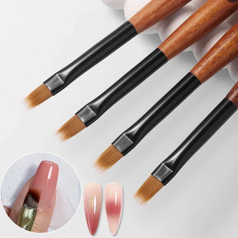 Gradient Nail Art Brush Acrylic Nail Ombre Pen DIY UV Gel Brushes Painting Drawing Flowers Nails Brush Manicure Tools nail art pens nail art brushes nail brushes nail art tools gel nail tools