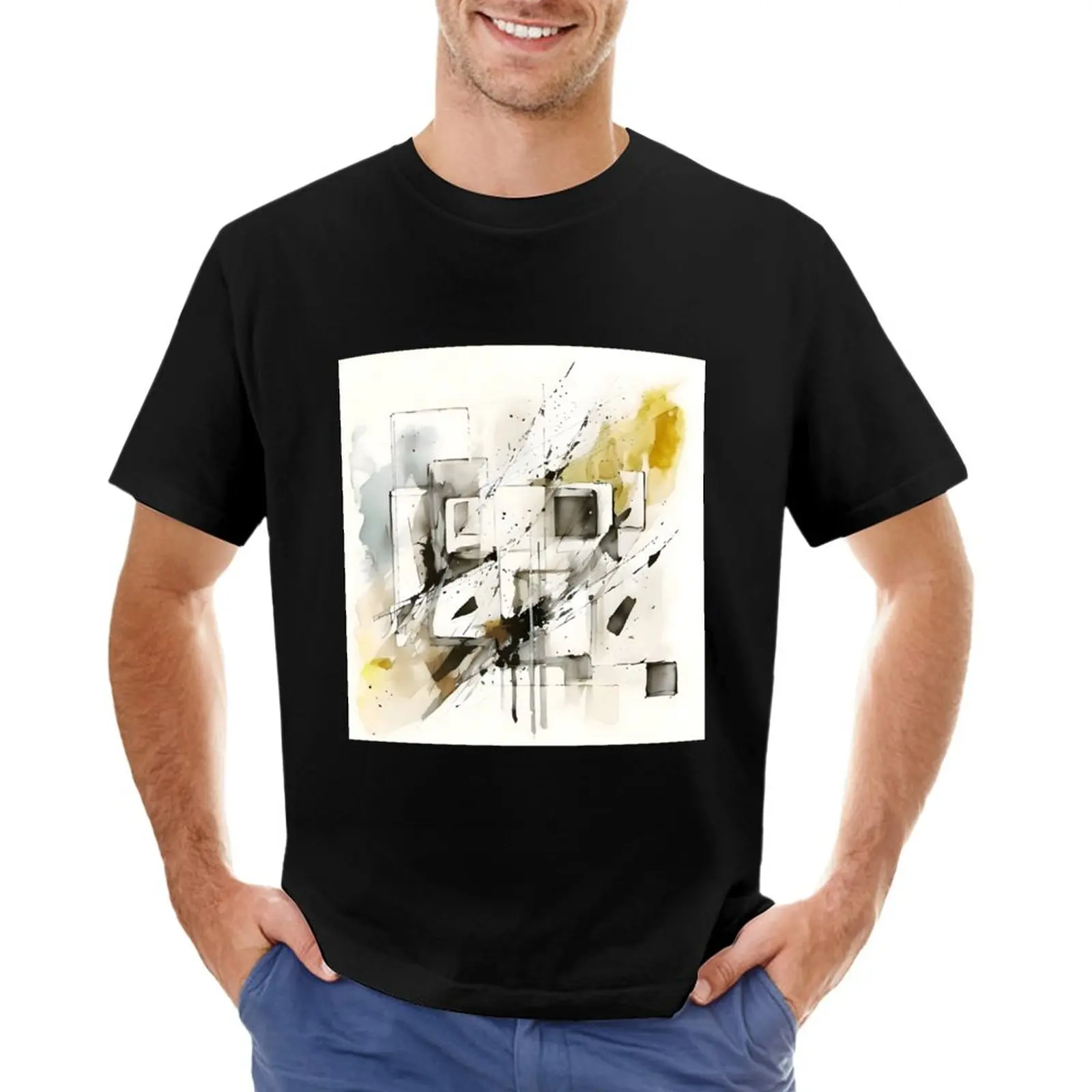 

abstract watercolor 10 T-Shirt plain t-shirt men t shirts