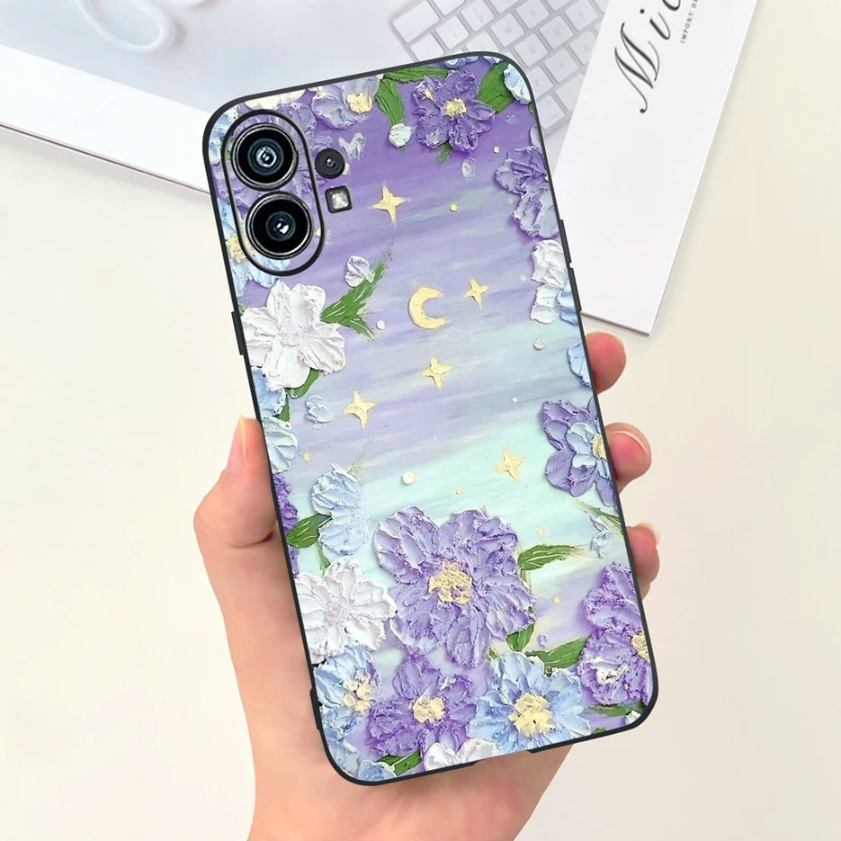 Cute Fashion Cartoon Soft Silicone Phone Case for Nothing Phone 1, 6.55'' Cover