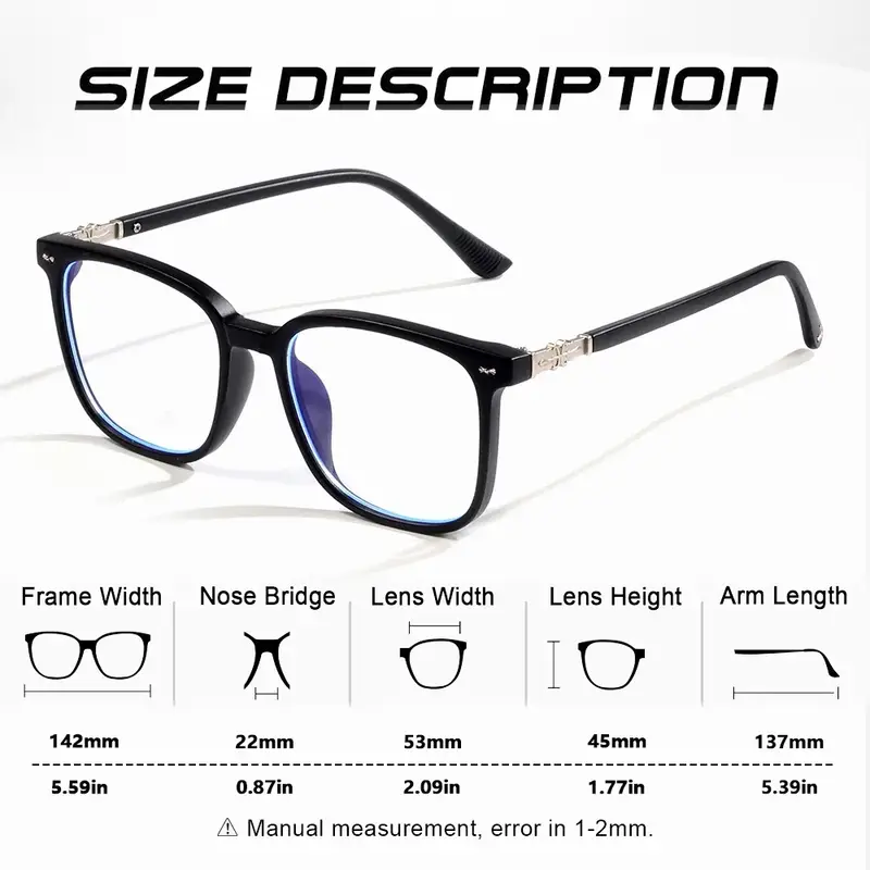 CRIXALIS Anti Blue Light Glasses For Women And Men Computer/Phone Daily Life Fahsion And Trendy Glasses Natural Eyeglasses - Image 4