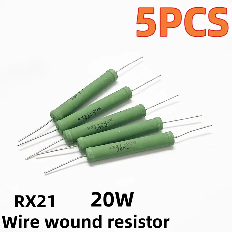 5pzs 10W Vatio 100 Ohm 5% Resistencia De Cemento De Herida Alambre