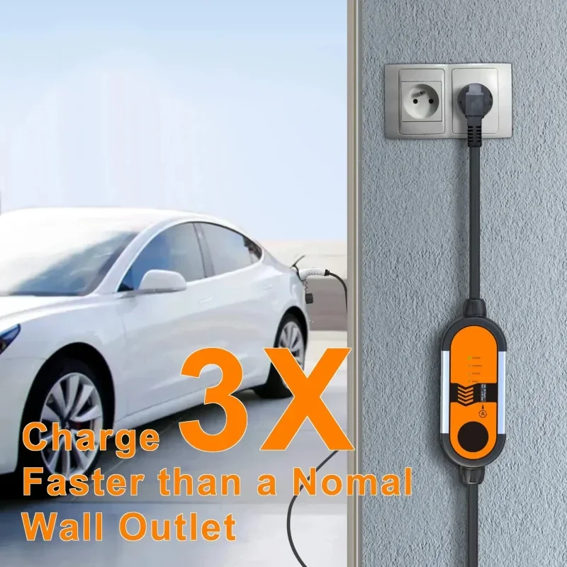 ޴ EV , 32A 7KW Ÿ 2 J1772 5M ̺,  ڵ ޴ ,  ī EVSE  ڽ,  