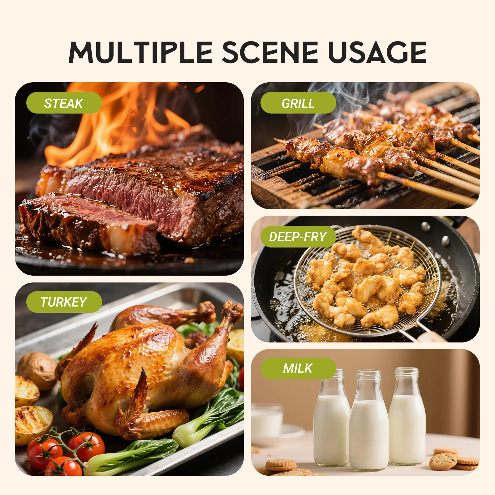 Tempwise RHT-21K Handheld Meat Thermometer – Ultra Fast 0.5s Reading 6