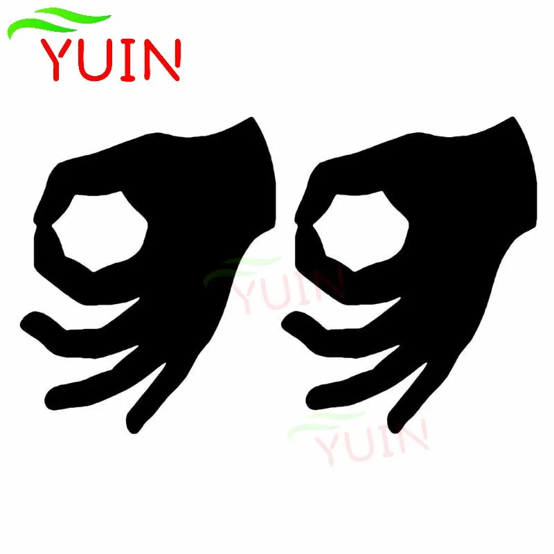 

2 упаковки, автомобильные наклейки «You Look Peeping Hand»