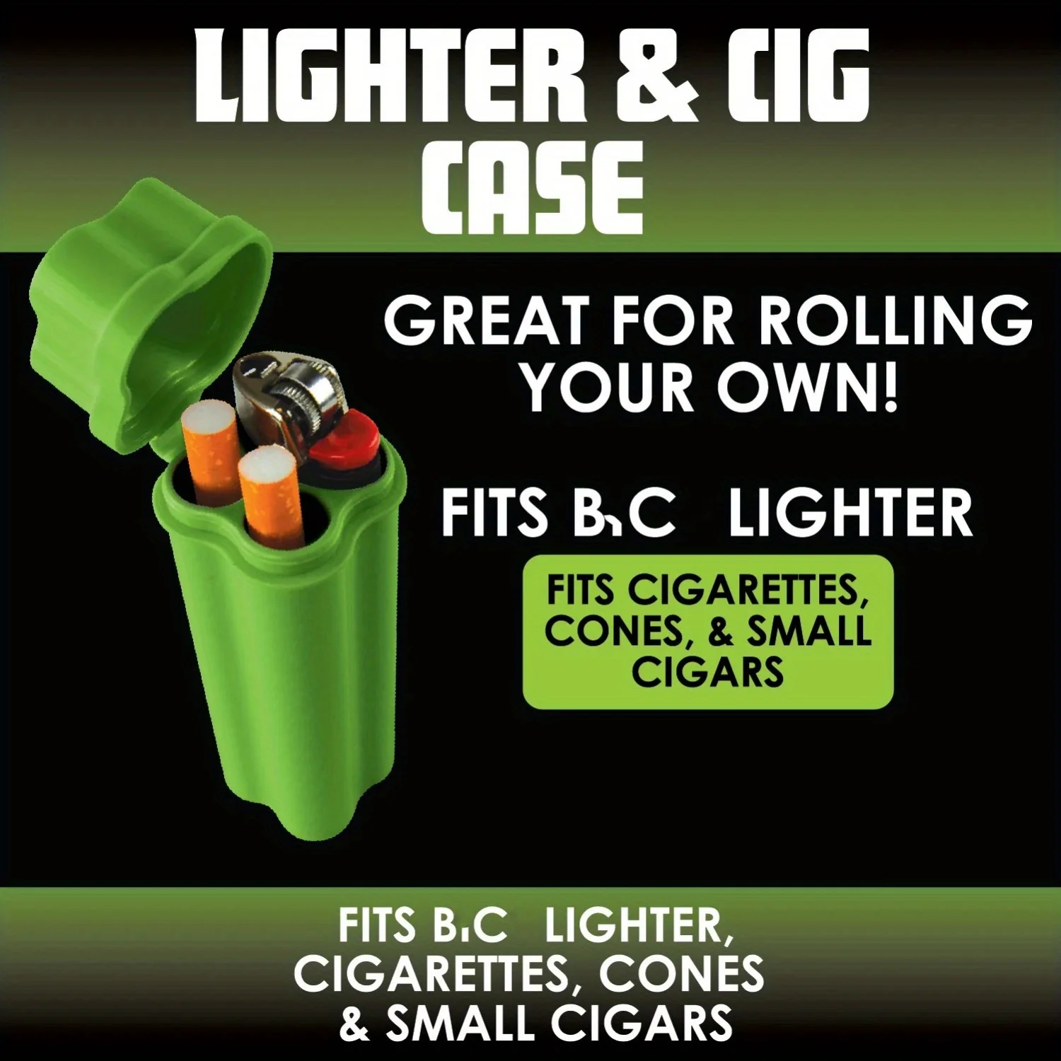 Smell Proof Lighter Cigarette Case – Perfect for Saving Those Half Smoked Cigarettes! Crush Resistant