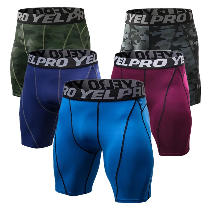 

Men Running Sports Beach Shorts Fitness Leggings Exercise Training Stretch Tights Jogging Pants Swimsuit Gym Workout Sweatpants