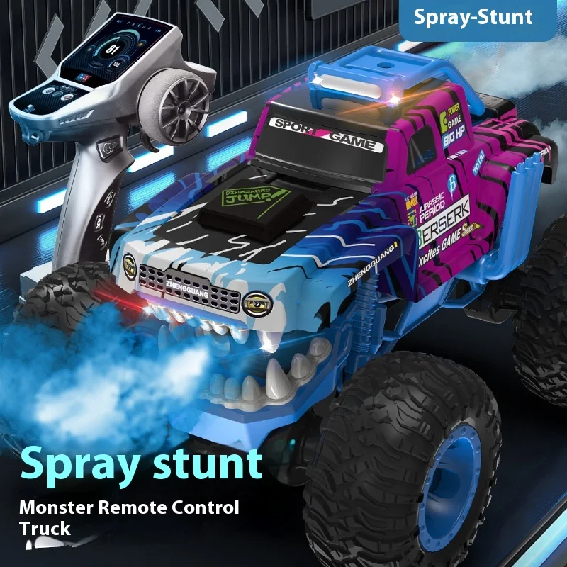 

Rc Remote Control Car High-speed Drift Truck 4wd High-horsepower Off-road Racing Boy Spray Toy Car Kids Birthday Gift