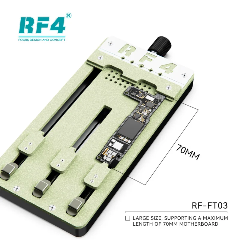 RF4 FT03 모바일 칩 마더보드 고정장치 모바일 PCB 클램프 모바일 PCB 수리 칩 CPU IC 작동 고정장치 온도 저항