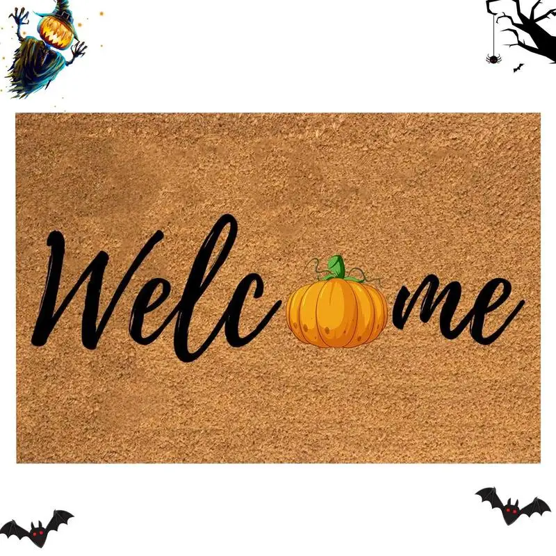 

Домашний коврик для Хэллоуина, праздничный Декоративный Напольный дверной коврик, моющийся коврик для Хэллоуина, декоративный приветственный коврик для кухни, лестницы