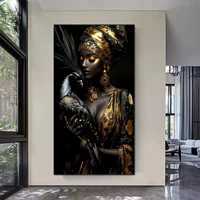 Beautiful black african woman Peacock diy Diamond Painting Kits for Adults,New 2026 Diamond Art For Beginner,Full Diamond Mosaic 2