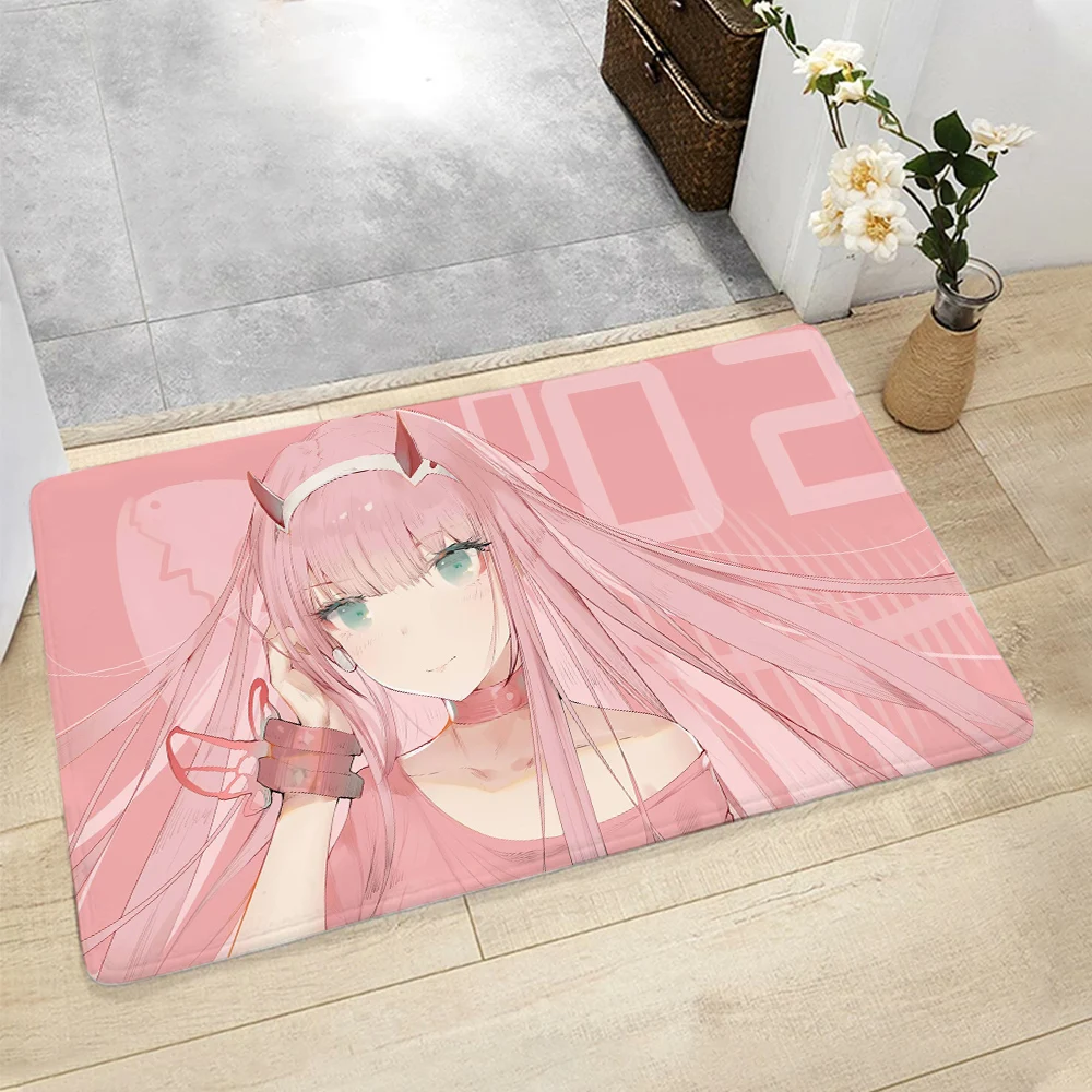 

CLOOCL Sweet Doormat Room Decoration Darling In The FranXX Printing Rugs Hallway Indoor Anti Slip Floor Mat Drop Shipping