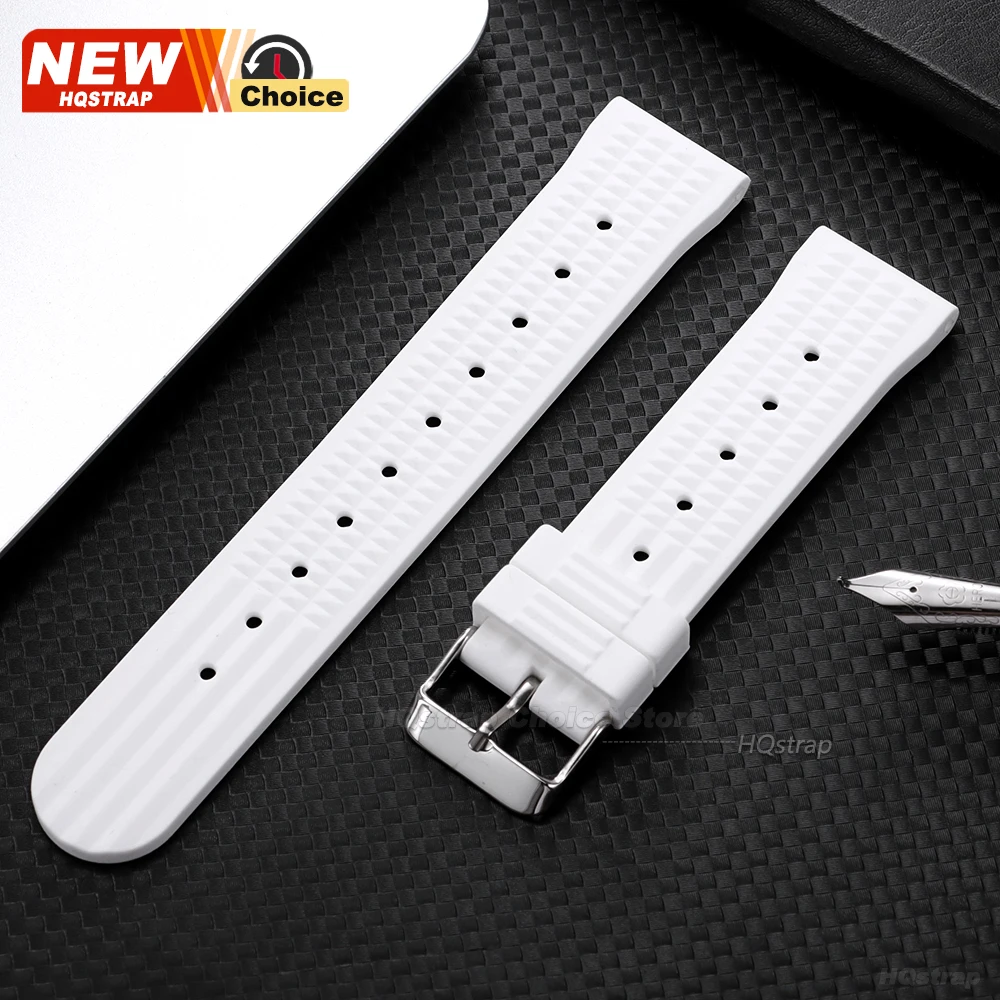 Universal Waterproof Waffle-Style Rubber Watch Strap – Comfortable Sports Band for All Genders