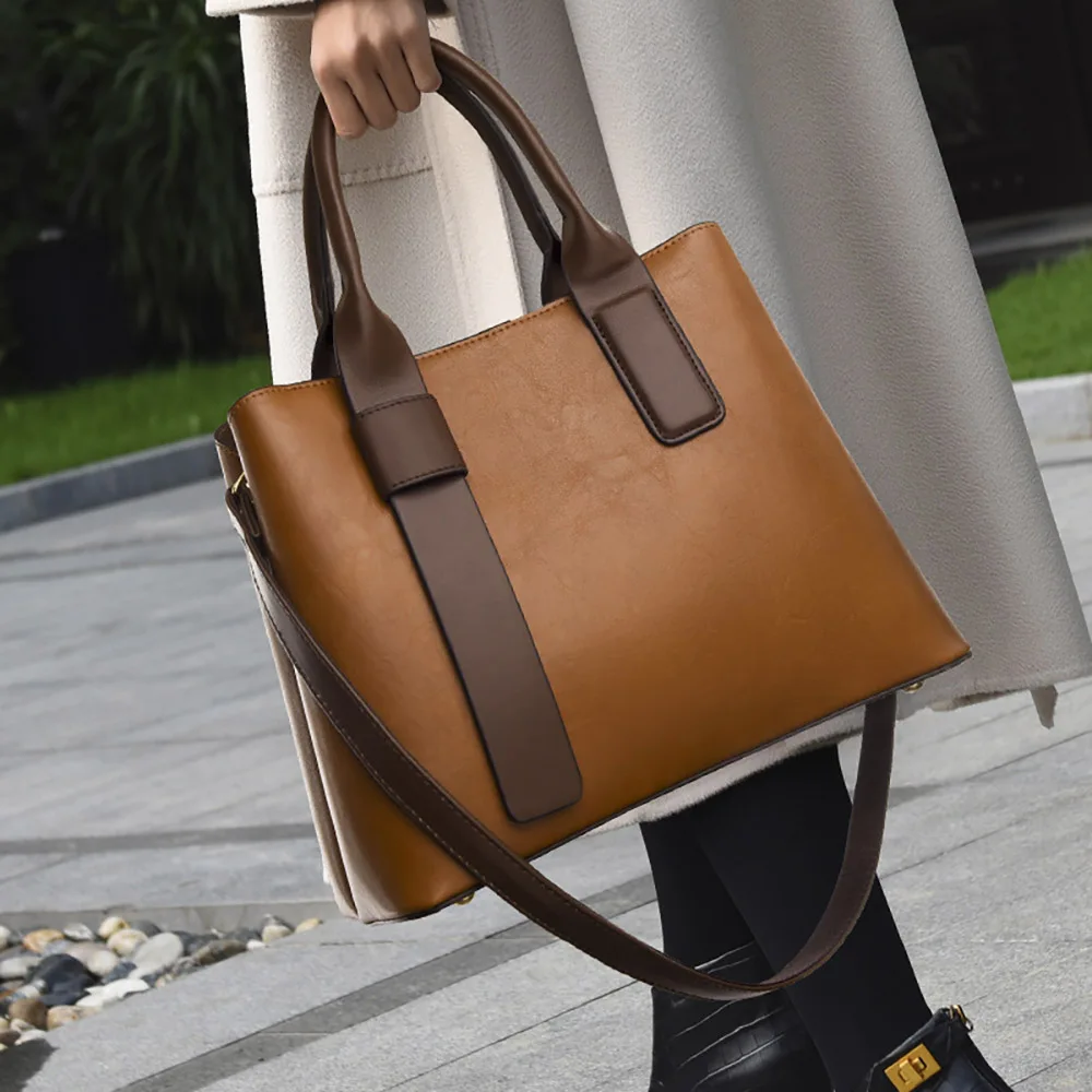 

Designer Luxury Bags for Women Handbags Contrast Large Capacity Totes Shoulder Bag Fashion Office Ladies Business Commuter Bag