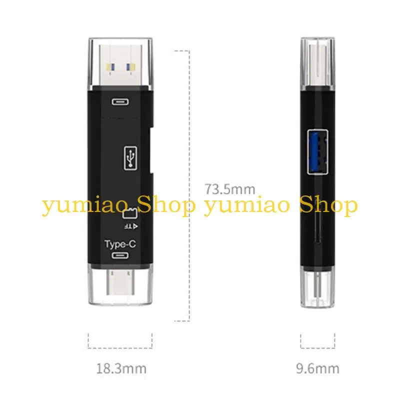 587b 5 in 1 다기능 카드 리더 USB 유형 C 메모리 카드 리더 어댑터 스마트 폰 태블릿 노트북 컴퓨터 도크