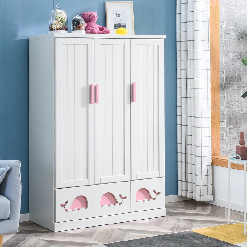 Bedroom Wardrobes Closet Kids Cabinet Dressers Apartment Storage Organizer Boy Shelves Penderie Enfant Modern Furniture CY50CW
