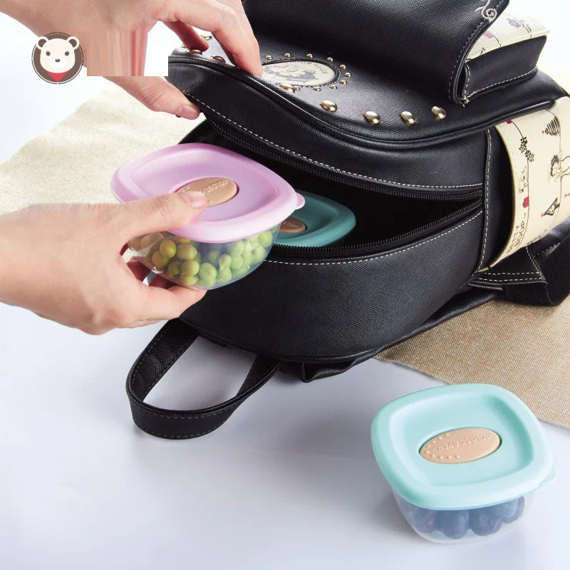 Complementary Food Box Baby complementary food storage box portable mini airtight preservation box Kitchen Storage Box 4Pcs baby food storage containers portable food storage box