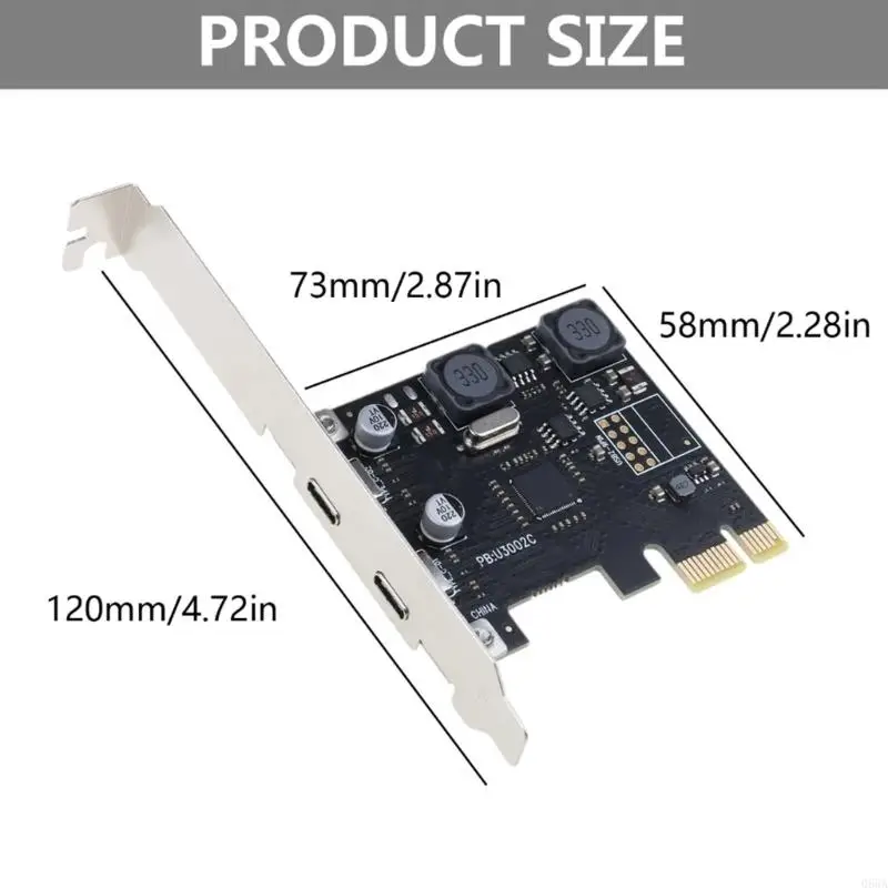 데스크탑용 USB Type C 3.1 Gen1 Express 카드 2개, UASP 시스템 및 빠른 데이터 전송 기능 제공