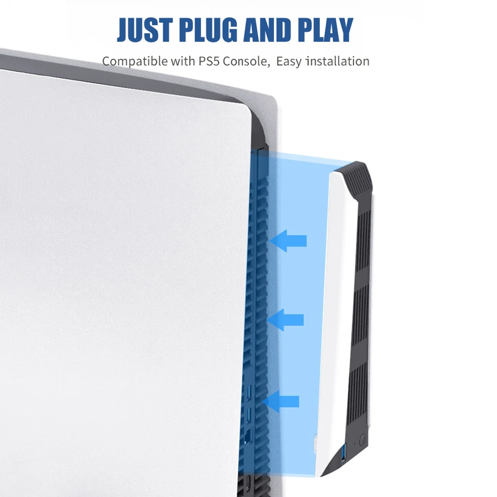 For PS5 Console External Host Cooling Fan Vertical Stand External Host Cooling Fan for Play Station PS5 Game Accessories