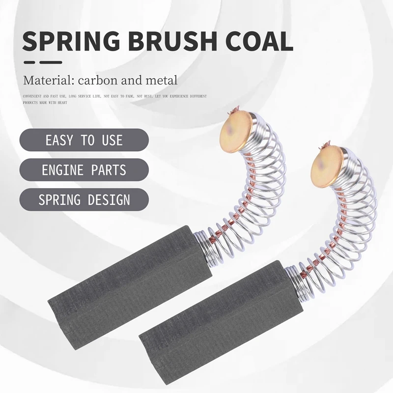 Carbon brush electric motor carbon brush (1 pair) 6 x 8 x 24 mm electric motor