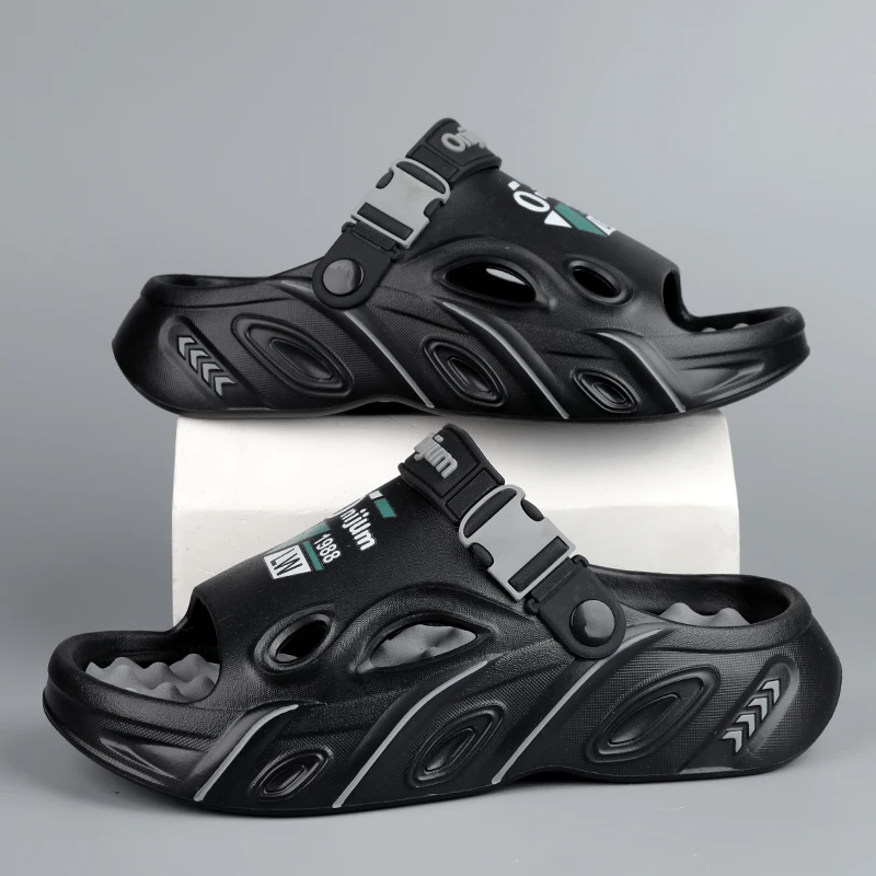 الصيف الرجال نِعال تدليك داخلي في الهواء الطلق الص...