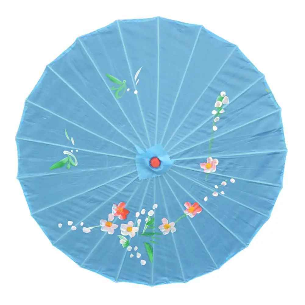 Масляный бумажный зонт в китайском стиле, зонт для танцев и дома, подарок, масляное ремесло, костюм Хань, выдвижной декоративный зонт для рисования A4G7