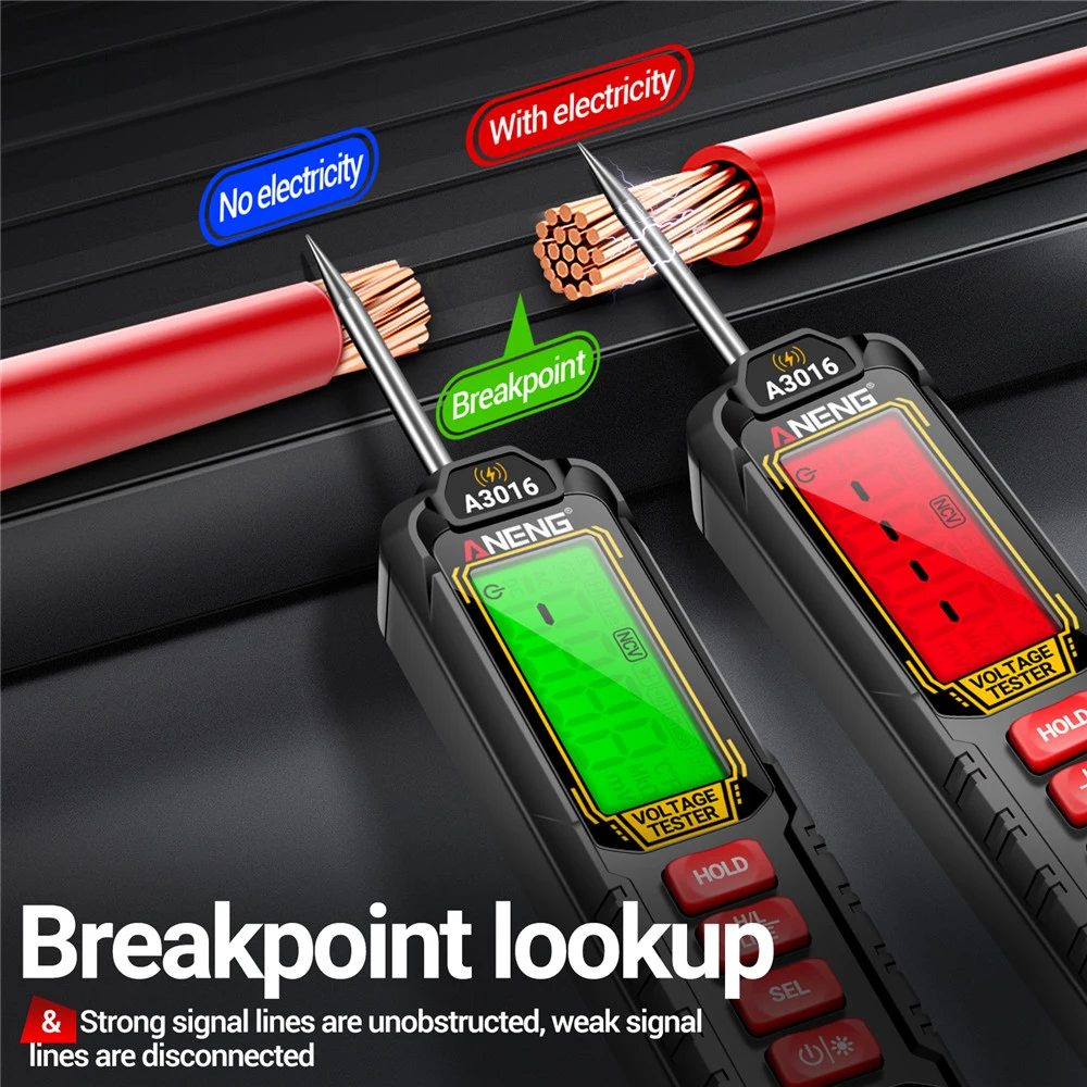 Digital Multimeter Voltage Resistance Tester Pencil 4V-600V 4000 Counts Intelligent Car Maintenance Test Pen ANENG digital multimeter