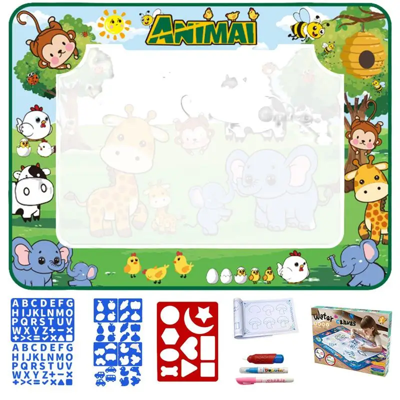 어린이 드로잉 매트 재사용 가능한 그림 쓰기 낙서 보드 장난감 어린이를위한 빨..
