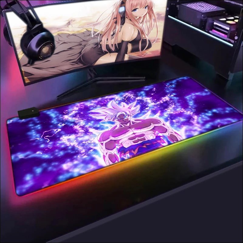 Super Dbz Rgb Gaming Mouse Pad Mousepad Mause Pad Anime Carpet Dragon