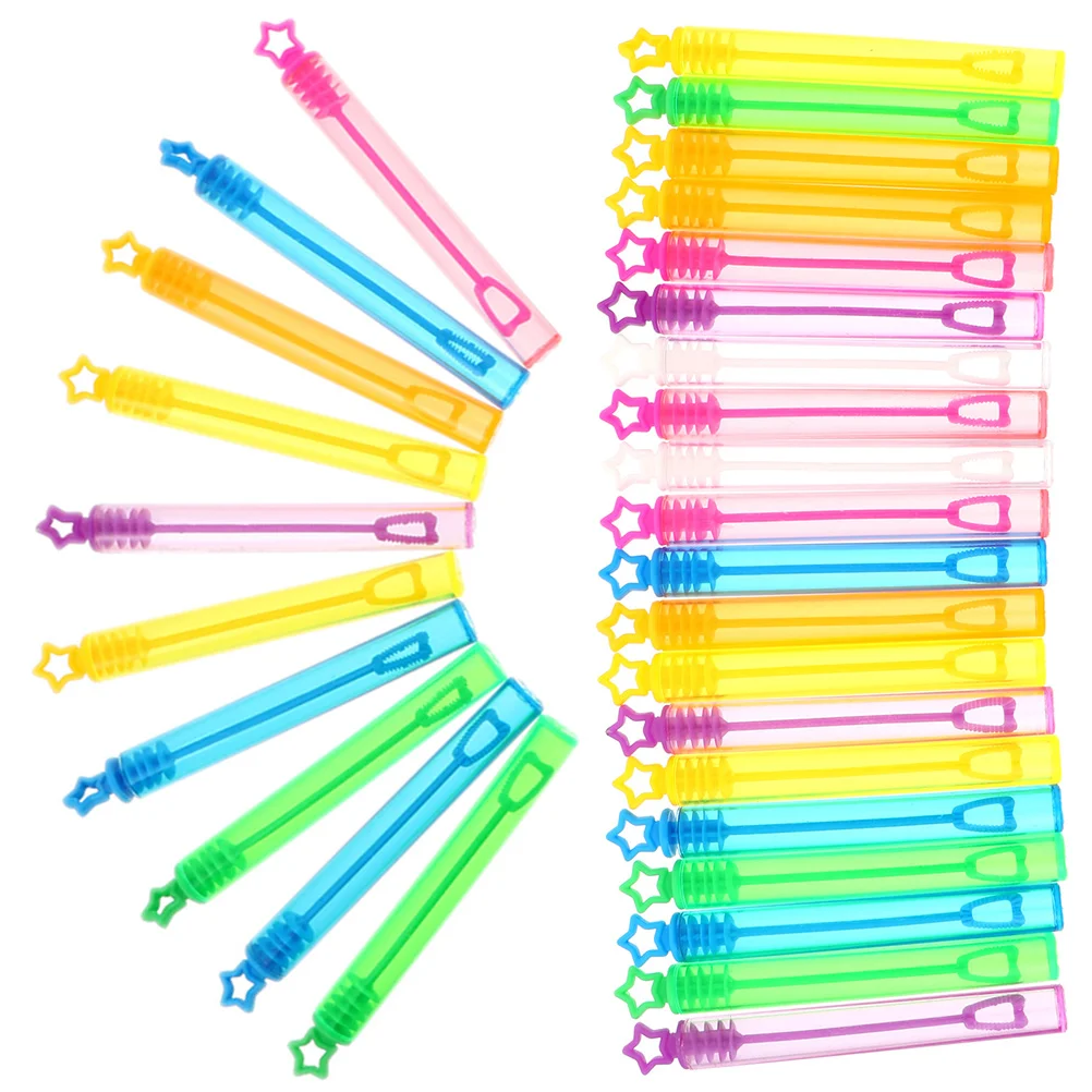 

30 Pcs Empty Bottle of Homemade Bubbles Lovely Wands Refillable Christmas Sto Makers Toys Making Stick