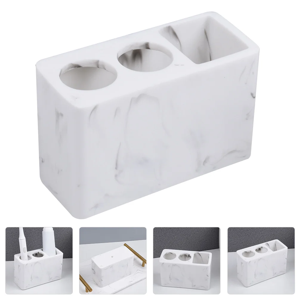 

Tumbler Storage Organizer Resin Toothbrush Holder Toothbrushes for Children Tabletop