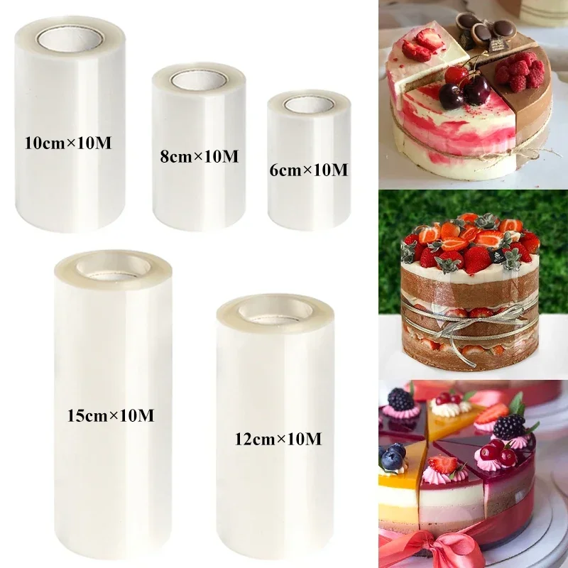Transparent Mousse Cake Surround Film Cake Collars Acetate Cake Collar DIY Chocolate Cake Decoration Tool Dessert Sheet Strip