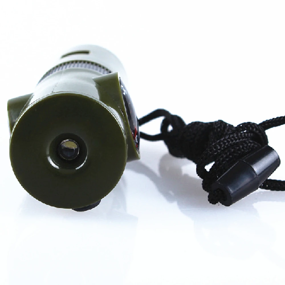 Survival Whistle Tool 7 In 1 Mini SOS Survival Kit