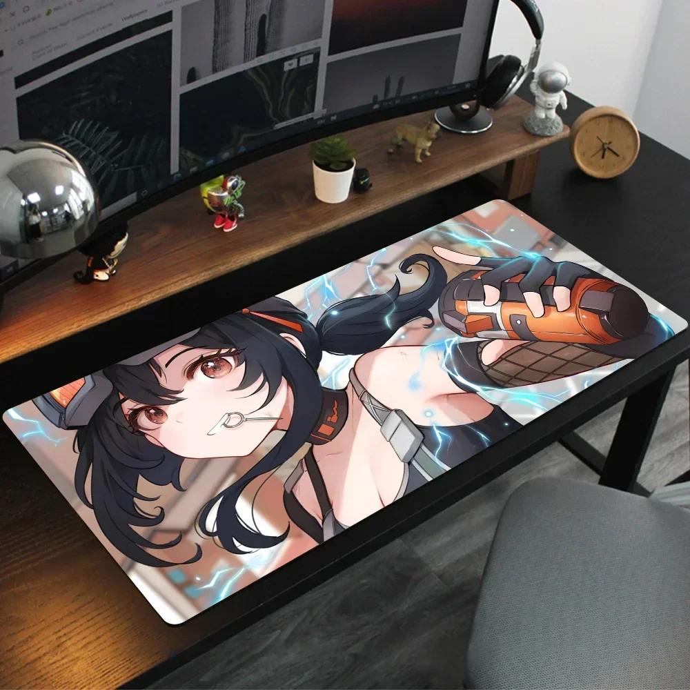 1pc Grace GameZenlessZoneZero Floor Mat Mouse Mat Desk Mat With Pad Gaming Accessories Prime Gaming XXL Keyboard Pad Padding Mat 5