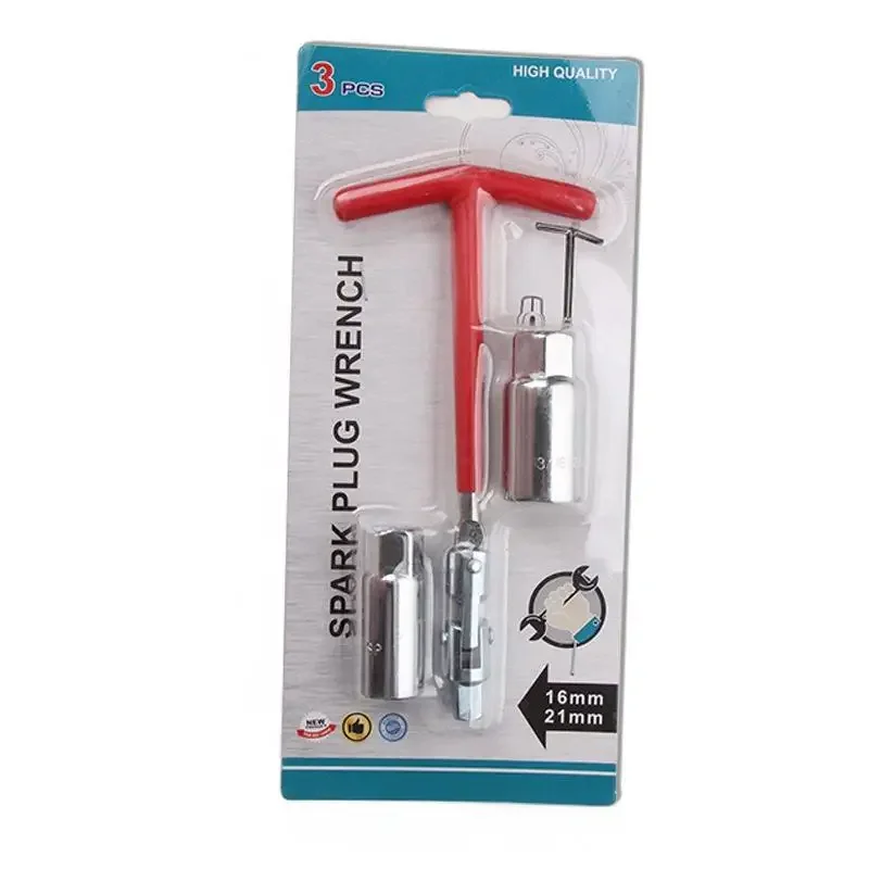 Automotive spark plug three piece set socket wrench adjustable universal spark tool