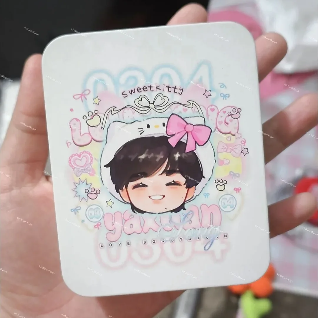 금속 직사각형 빈 힌지 통, 가정용 보관 용기, 힌지 뚜껑이 있는 정리함 미니 상자, 맞춤형 사진 인쇄 선물 상자