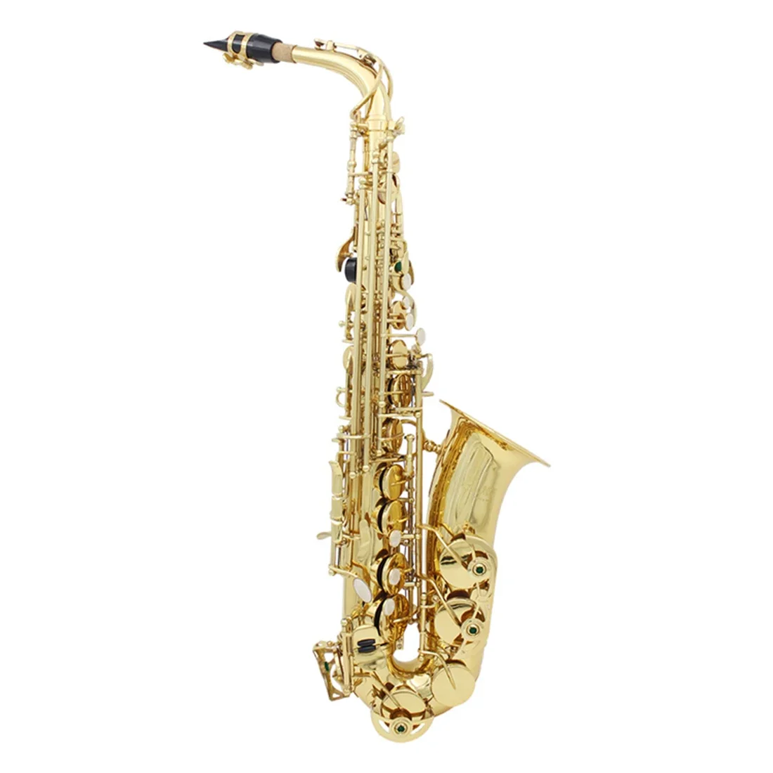 SLADE Eb Alto Saxophone White Shells Keys Brass Body Alto Sax Set Case Professional Saxophone Accessory Woodwind Instruments saxophone musical instrument