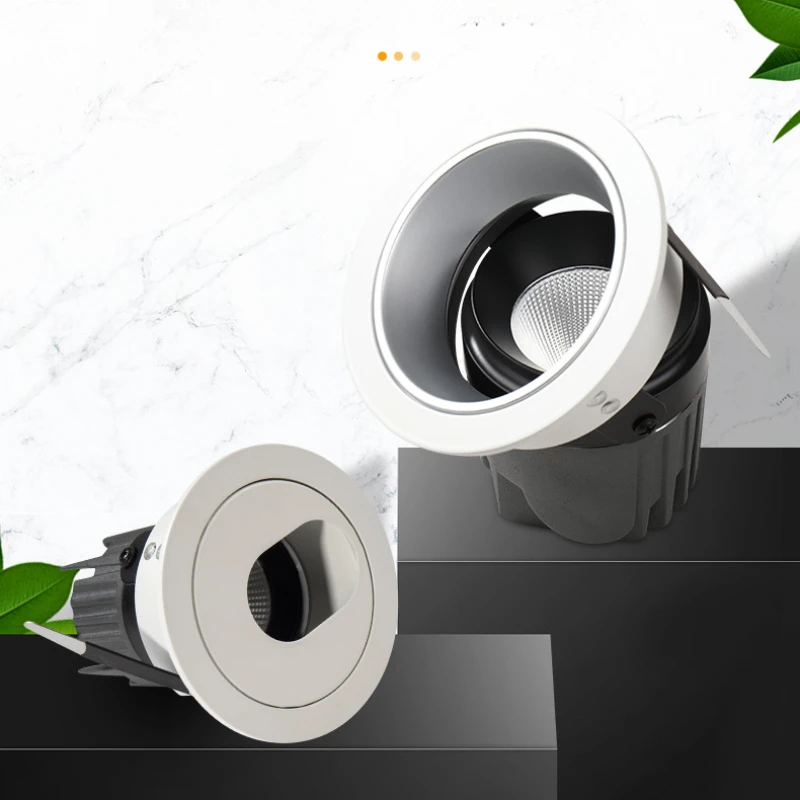 New AC220VLED downlight adjustable angle COB ceiling light embedded spotlight 3W 5W 7w 15W