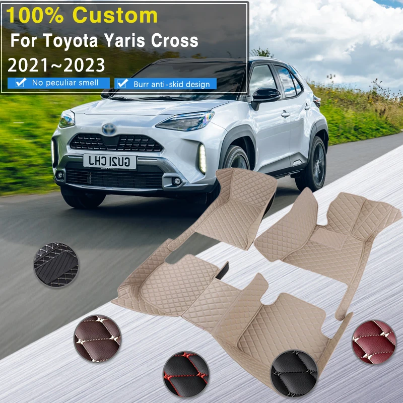 Nonhybrid Vehicle Car Floor Mats For Toyota Yaris Cross Yarisu Kurosu