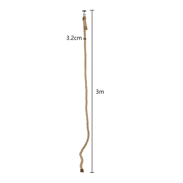 Cat climbing rope with hook ceiling wall mounted kitten scratching post climbing rope toy, suitable for indoor and outdoor cats 5