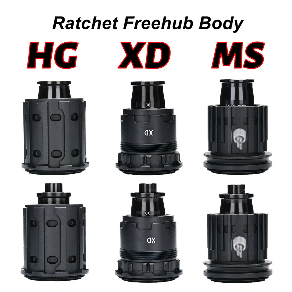

GOLDIX Bicycle Hub Body MTB/ROAD Bike Ratchet System HG/XD/MS Freehub for 9/10/11/12 Speed QR THRU BOOST