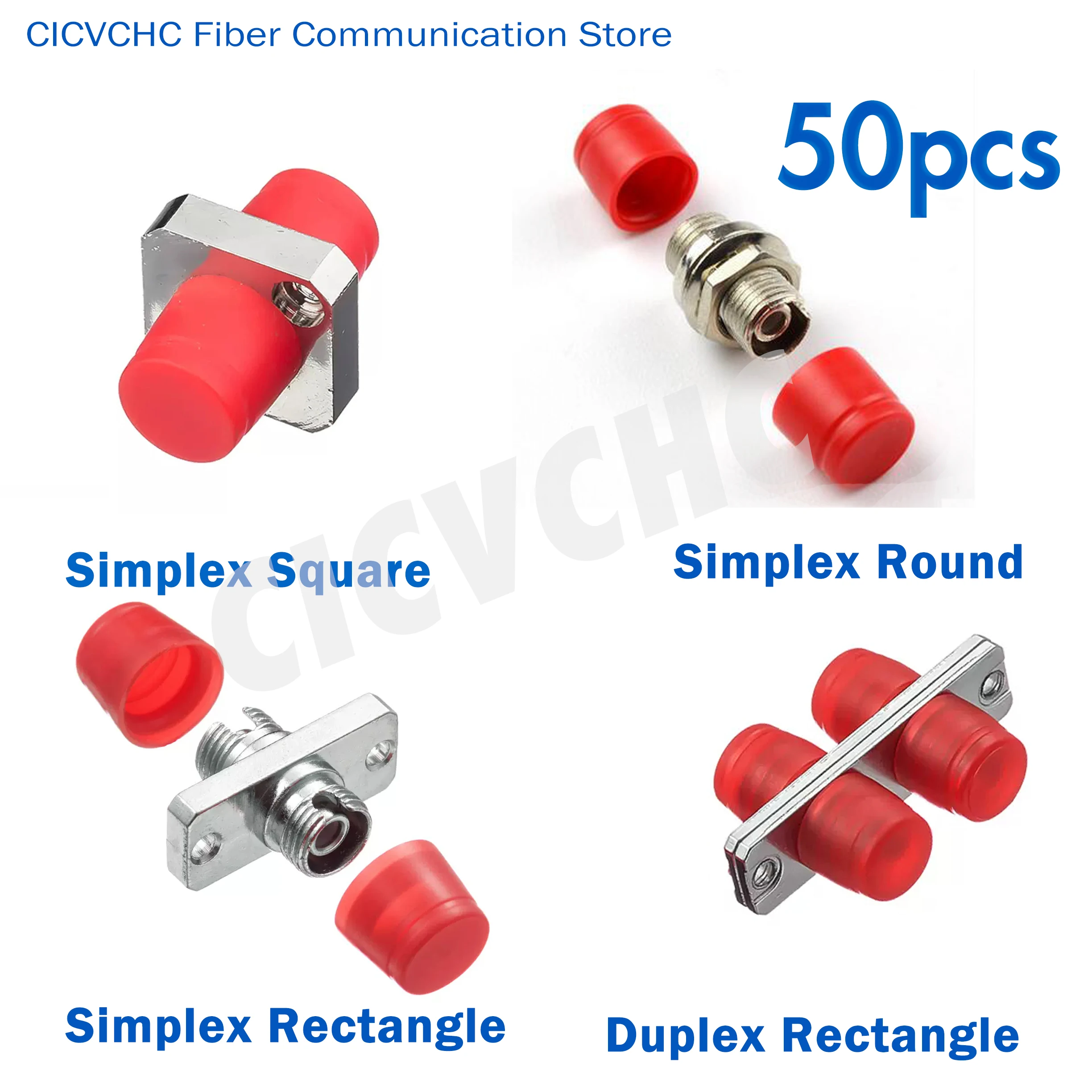 50pcs FC Adapter Simplex or Duplex-Optical Fiber