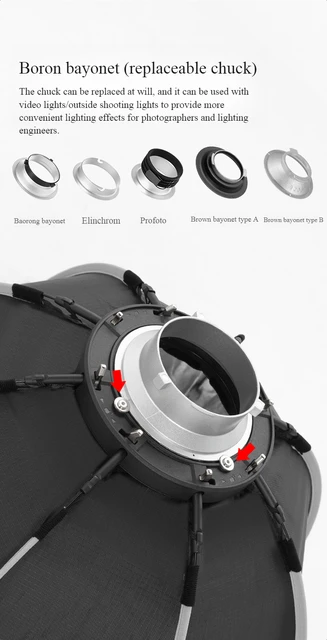 Triopo K2 55cm 65cm 90cm 120cm Photo Portabe Bowens Mount