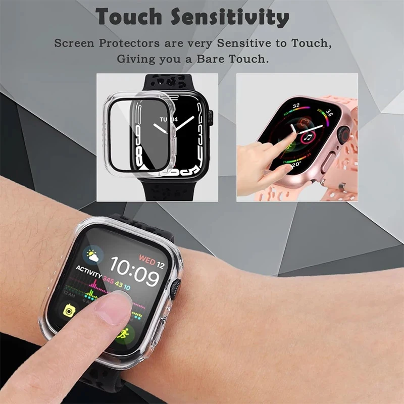 Premium Tempered Glass Screen Protector with Full Cover Hard PC Case