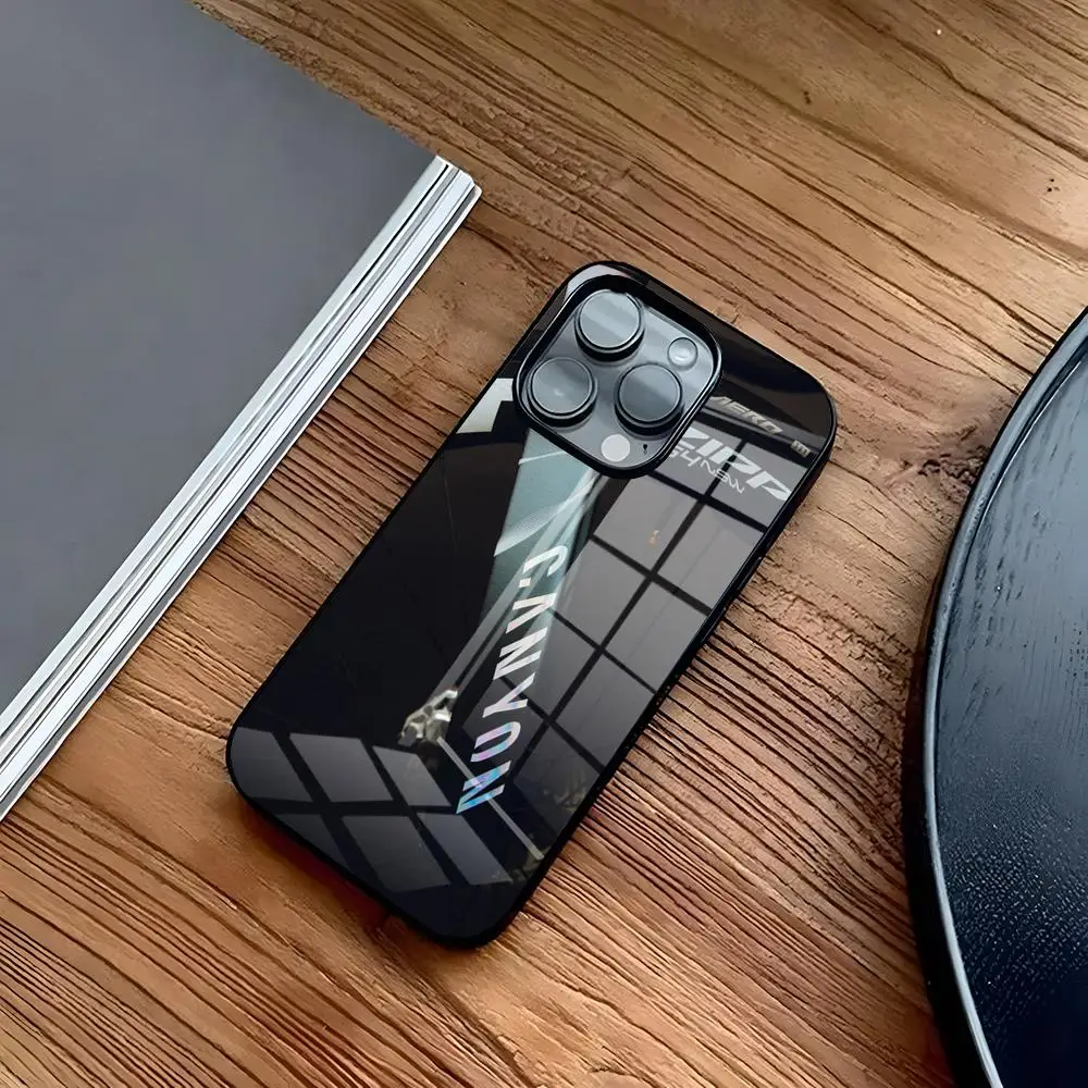 Enhanced Glass Design Phone Case with C-Canyon Pattern