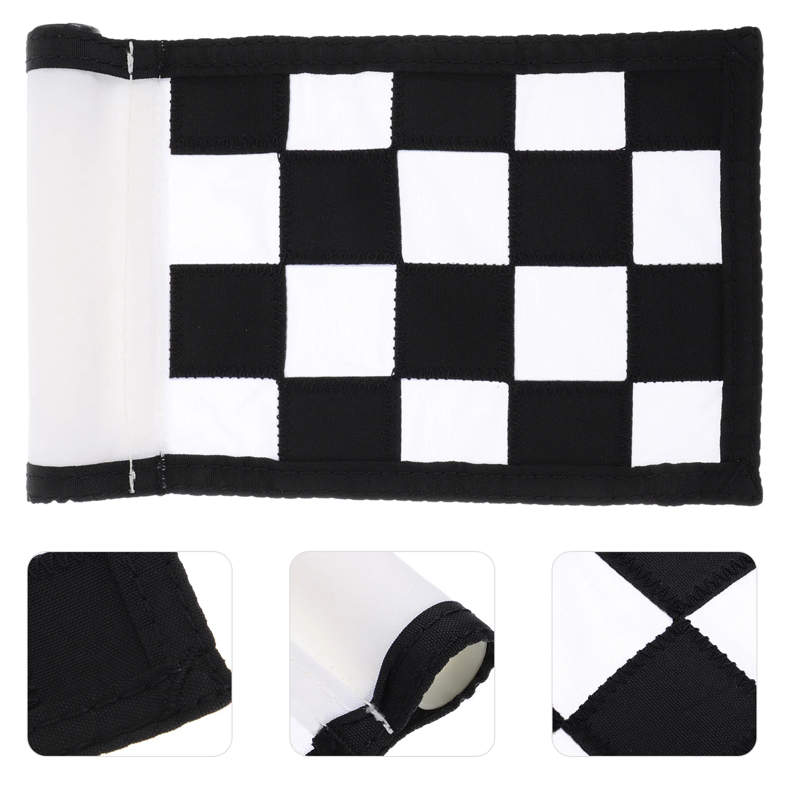 Green Checkered Flag Detachable Outdoor Flags Professional Accessory Nylon Training Major Supplies